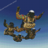 Soldiers Skydiving Diamond Paintings