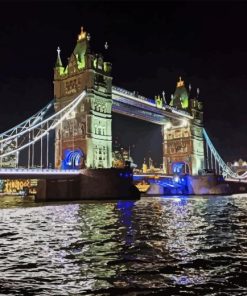 Tower Bridge London At Night Diamond Painting