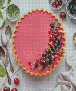 Cherry Dessert Diamond Paintings