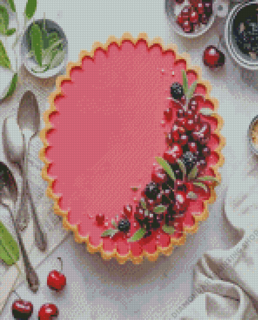 Cherry Dessert Diamond Paintings