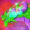 Neon Dragon Diamond Paintings