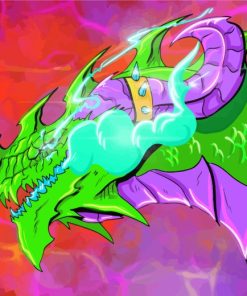 Neon Dragon Diamond Paintings