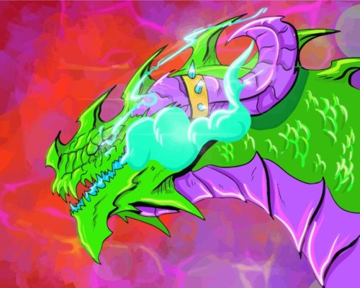 Neon Dragon Diamond Paintings