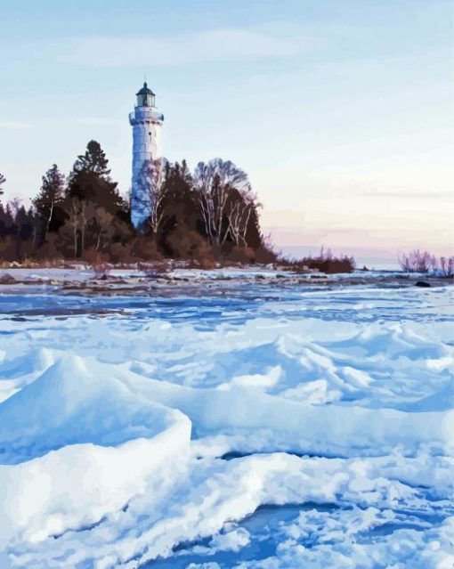 Door County Lighthouse Diamond Paintings