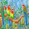 Eastern Rosella Birds Diamond Paintings