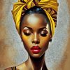 Black African Lady Diamond Paintings