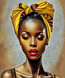 Black African Lady Diamond Paintings