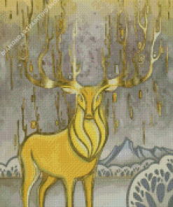 Gold Deer Diamond Paintings