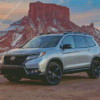 Grey Honda Pilot Diamond Paintings