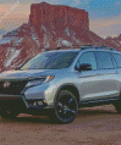 Grey Honda Pilot Diamond Paintings