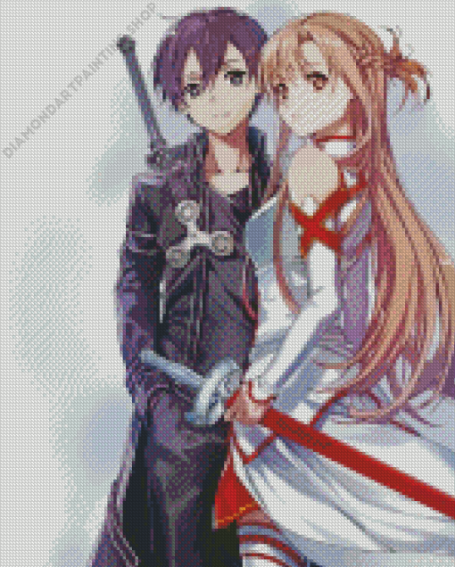 Kirito Asuna Diamond Paintings