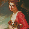 Lady With Dog Diamond Paintings