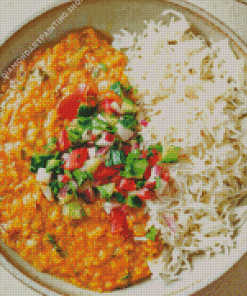 Masoor Dal With Rice Diamond Paintings