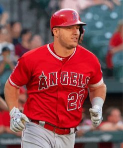 Mike Trout Player Diamond Paintings