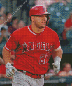 Mike Trout Player Diamond Paintings