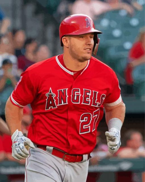 Mike Trout Player Diamond Paintings