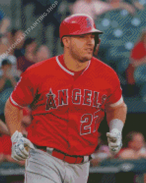 Mike Trout Player Diamond Paintings