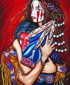 Native Couple Diamond Paintings