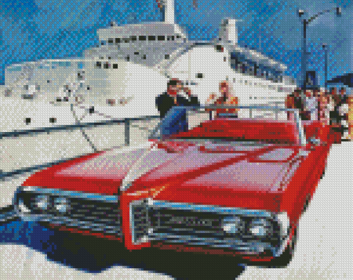 Retro 1969 Pontiac Diamond Paintings