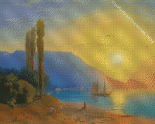 Sunset Over Yalta Diamond Paintings