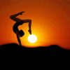 Sunset Silhouette Gymnastic Diamond Paintings