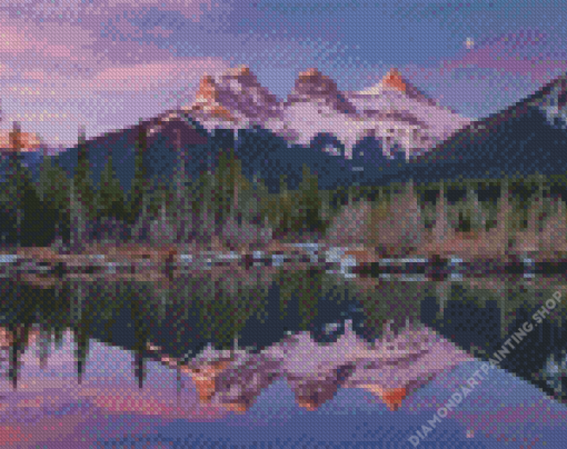 Three Sisters Mountains Diamond Paintings