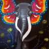 Elephant Butterfly Diamond Paintings