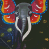 Elephant Butterfly Diamond Paintings