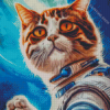 Astronaut Space Cat Diamond Paintings