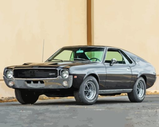 Black Amx Car Diamond Paintings