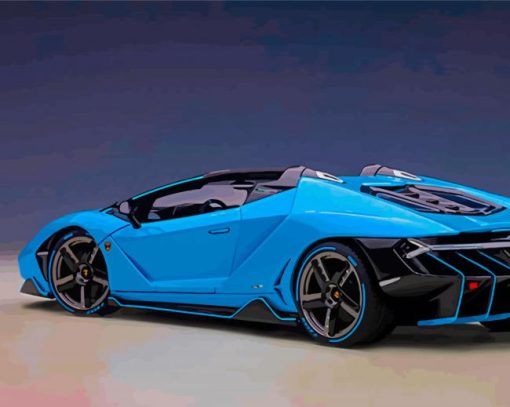 Blue Lamborghini Zentorno Diamond Paintings