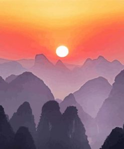 China Karst Mountains Diamond Paintings