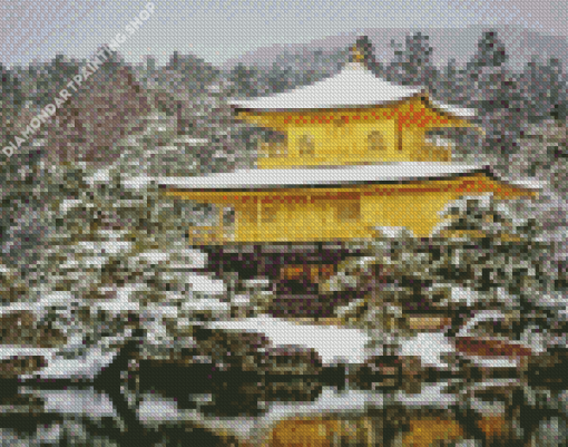 Golden Pavilion Diamond Paintings