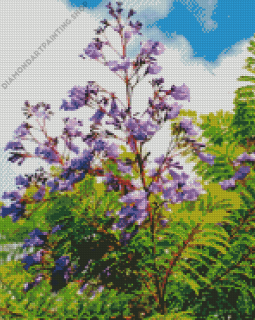 Jacaranda Tree Diamond Paintings