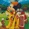 Mickey Mouse Playing Diamond Paintings