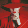 Stylish Woman Hat Diamond Paintings