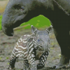 Tapir And Mom Diamond Paintings