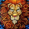 Abstract Lion Head Diamond Paintings