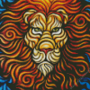 Abstract Lion Head Diamond Paintings