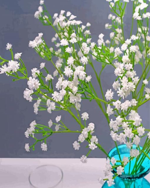 White Babys Breath Diamond Paintings