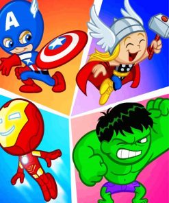 Baby Marvel Diamond Paintings