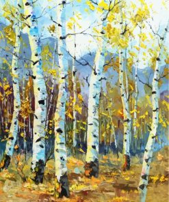 Birch Trees Art Diamond Paintings