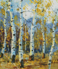 Birch Trees Art Diamond Paintings