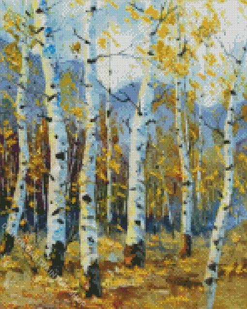 Birch Trees Art Diamond Paintings