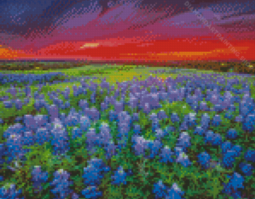 Wildflowers Landscape Diamond Paintings