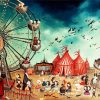 Circus Ferris Wheel Diamond Paintings