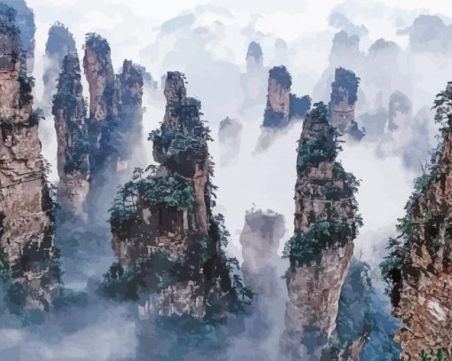 Tianzi Mountain Diamond Paintings