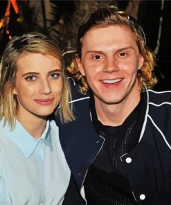 Evan Peters Emma Roberts Diamond Paintings