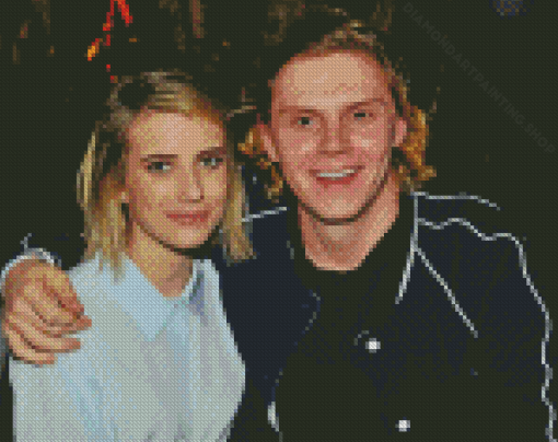 Evan Peters Emma Roberts Diamond Paintings