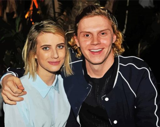 Evan Peters Emma Roberts Diamond Paintings